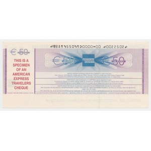 American Express, Travelers Cheque SPECIMEN 50 Euro