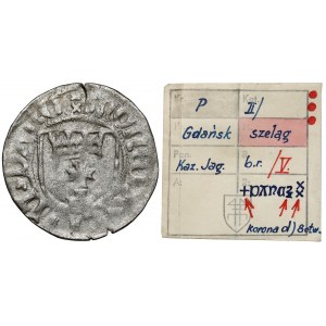 Kazimierz IV Jagiellończyk, Szeląg Gdańsk - krzyżyki - ex. Kałkowksi