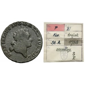 Poniatowski, Trojak 1788 EB, Warszawa - ex. Kałkowski