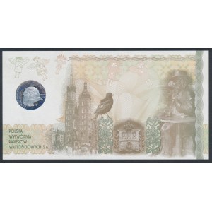 PWPW Kraków, hologram DUŻA CYFRA 10, panorama niebieska
