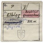 Kazimierz IV Jagiellończyk, Brakteat Elbląg - ex. Kałkowski