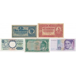 Lot of world banknotes (5pcs)
