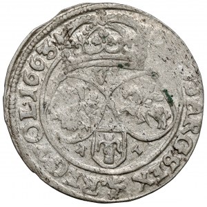 Jan II Kazimierz, Szóstak Bydgoszcz 1663 AT