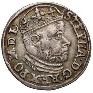 Stefan Batory, Trojak Olkusz 1586 NH - Howel