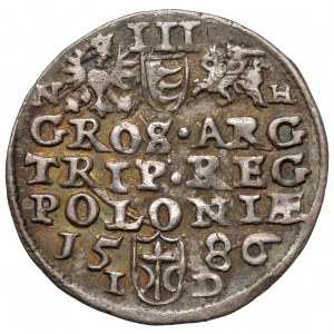 Stefan Batory, Trojak Olkusz 1586 NH - Howel