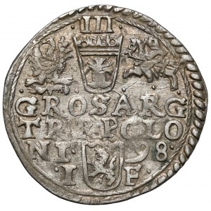 Zygmunt III Waza, Trojak Olkusz 1598 - P••OLON
