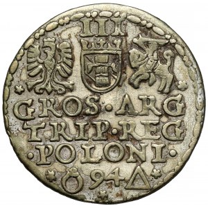 Zygmunt III Waza, Naśladownictwo trojaka Malbork 1594
