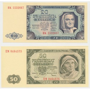 20 zł HK i 50 zł EM 1948 - zestaw (2szt)