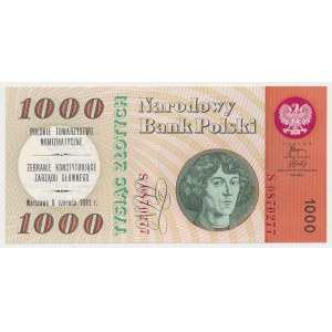 1.000 złotych 1965 - S - z nadrukiem okolicznościowym