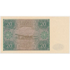 20 złotych 1946 - duża litera - G