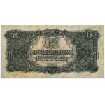 20 złotych 1944 ...owe - YY - nietypowe wymiary - wyższy, a krótszy