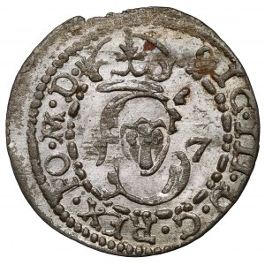 Zygmunt III Waza, Szeląg Wilno 1617 - PO M D - rzadki