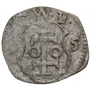 Zygmunt III Waza, Denar Wschowa 1595 CWF - b.rzadki