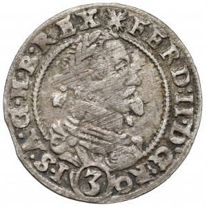 Śląsk, Ferdynand III, 3 krajcary 1630 PH, Kłodzko