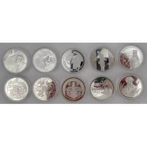 10 złotych 1998-2000 - zestaw (10szt)