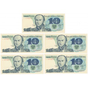 10 zł 1982 - L - zestaw (5szt)