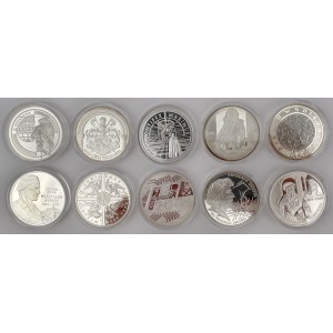 10 złotych 1999-2002 - zestaw (10szt)
