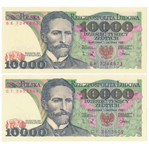 10.000 zł 1988 - BK i CT - zestaw (2szt)