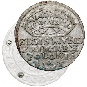 Zygmunt I Stary, Grosz Kraków 1547 ST - strzałki - b.rzadki