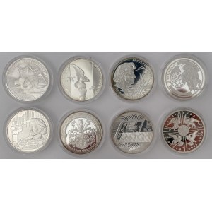 10 złotych 1999-2001 - zestaw (8szt)