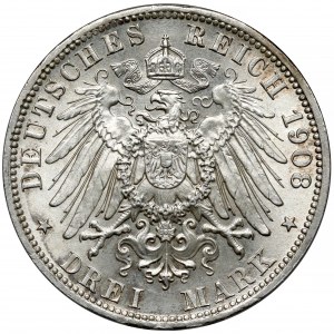 Prusy, 3 marki 1908-A, Berlin