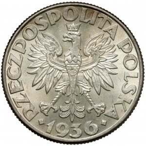 Żaglowiec 2 złote 1936