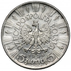 Piłsudski 5 złotych 1938