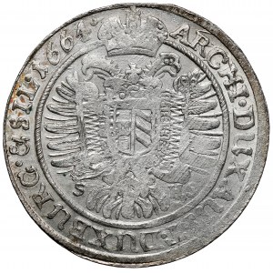 Śląsk, Leopold I, 15 krajcarów 1664 SHS, Wrocław