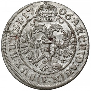 Śląsk, Józef I, 3 krajcary 1706 FN, Wrocław
