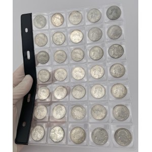 Głowa Kobiety, 2 złote 1932-1934 - zestaw (35szt)