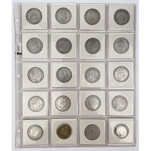 Austria i Węgry, Floreny, forinty i 20 krajcarów - zestaw (20szt)