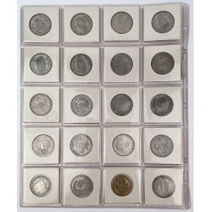 Austria i Węgry, Floreny, forinty i 20 krajcarów - zestaw (20szt)