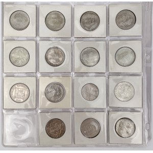 Czechosłowacja, 5-100 koron 1929-1968 - zestaw (15szt)
