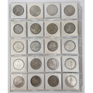 Europa, Monety srebrne MIX - zestaw (20szt)