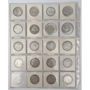Litwa i Estonia, 5 litai i 2 krooni 1925-1936 - zestaw (19szt)