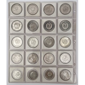 Bułgaria, 5 - 100 leva 1930-1988 - zestaw (20szt)