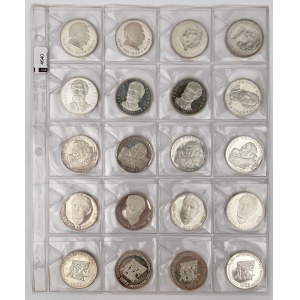 Bułgaria, 5 leva 1970-1973 - zestaw (20szt)