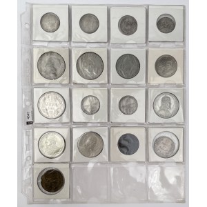 Europa, Monety MIX, w tym SREBRA - zestaw (17szt)