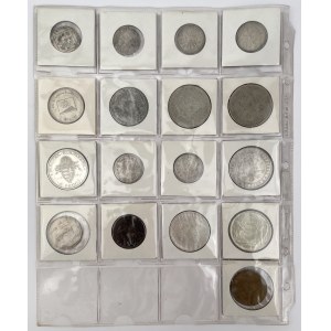 Europa, Monety MIX, w tym SREBRA - zestaw (17szt)