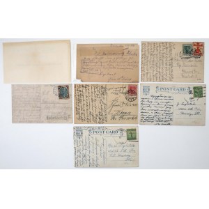 II RP, Wielkopolska, Toruń i USA, Pocztówki 1919-1941 - zestaw (6szt)