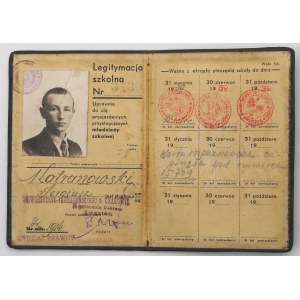 II RP Legitymacja słuchacza UJ w Krakowie 1939