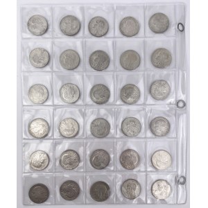 Głowa Kobiety, 5 złotych 1932-1934 - zestaw (30szt)