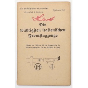 Niemcy, III Rzesza, Instruktarz dla niemieckich pilotów do rozpoznawania włoskich samolotów 1940