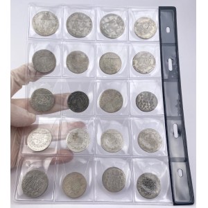 Niemcy, Monety srebrne 1753-1816 - zestaw (20szt)