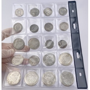 Niemcy, Monety srebrne 1595-1887 - w tym Wrocław - zestaw (20szt)