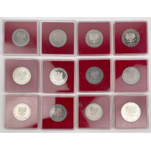 Próby 20 - 500 złotych 1980-1985 - zestaw (12szt)