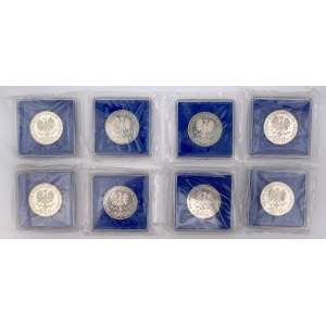 SREBRO 500 złotych 1985 ONZ - zgrzewki - zestaw (8szt)