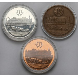 Medale Mennica Warszawska - 3 typy (3szt)