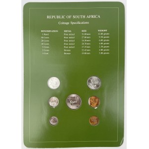 RPA, 1 cent - 1 rand 1986 - zestaw (7szt)
