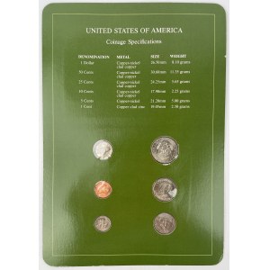 USA, 1 cent - 1 dolar 1980-1985 - zestaw (6szt)